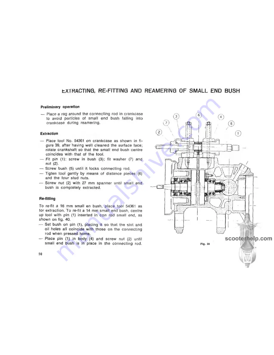 Lambretta 150 ld User Manual Download Page 40