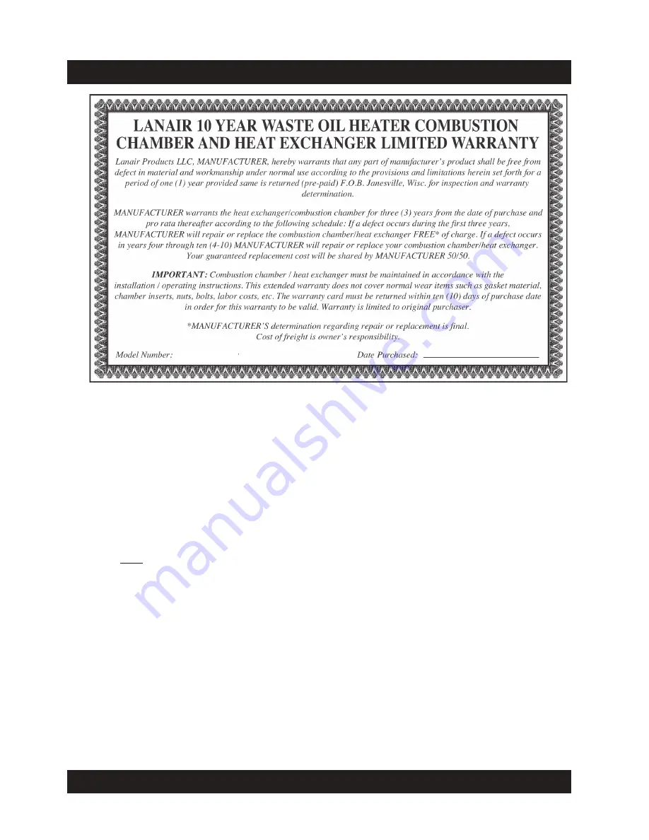 Lanair XT Series Installation And Operating Instructions Manual Download Page 57