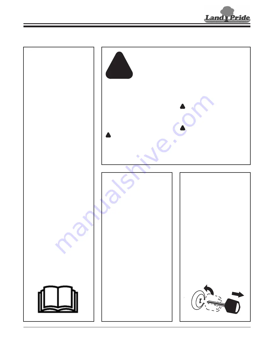 Land Pride RCM3712 Operator'S Manual Download Page 5