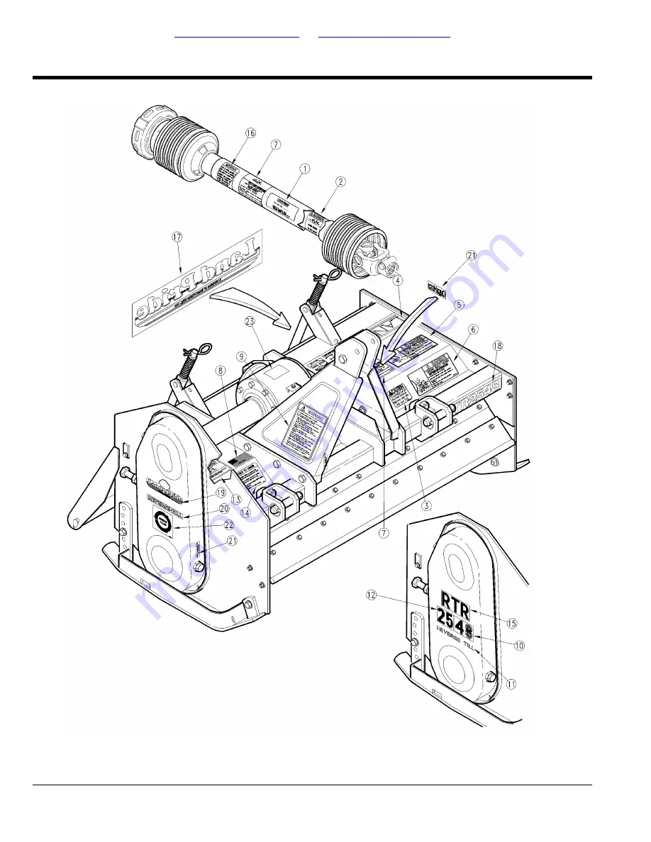 Land Pride RTA10 Series Скачать руководство пользователя страница 184