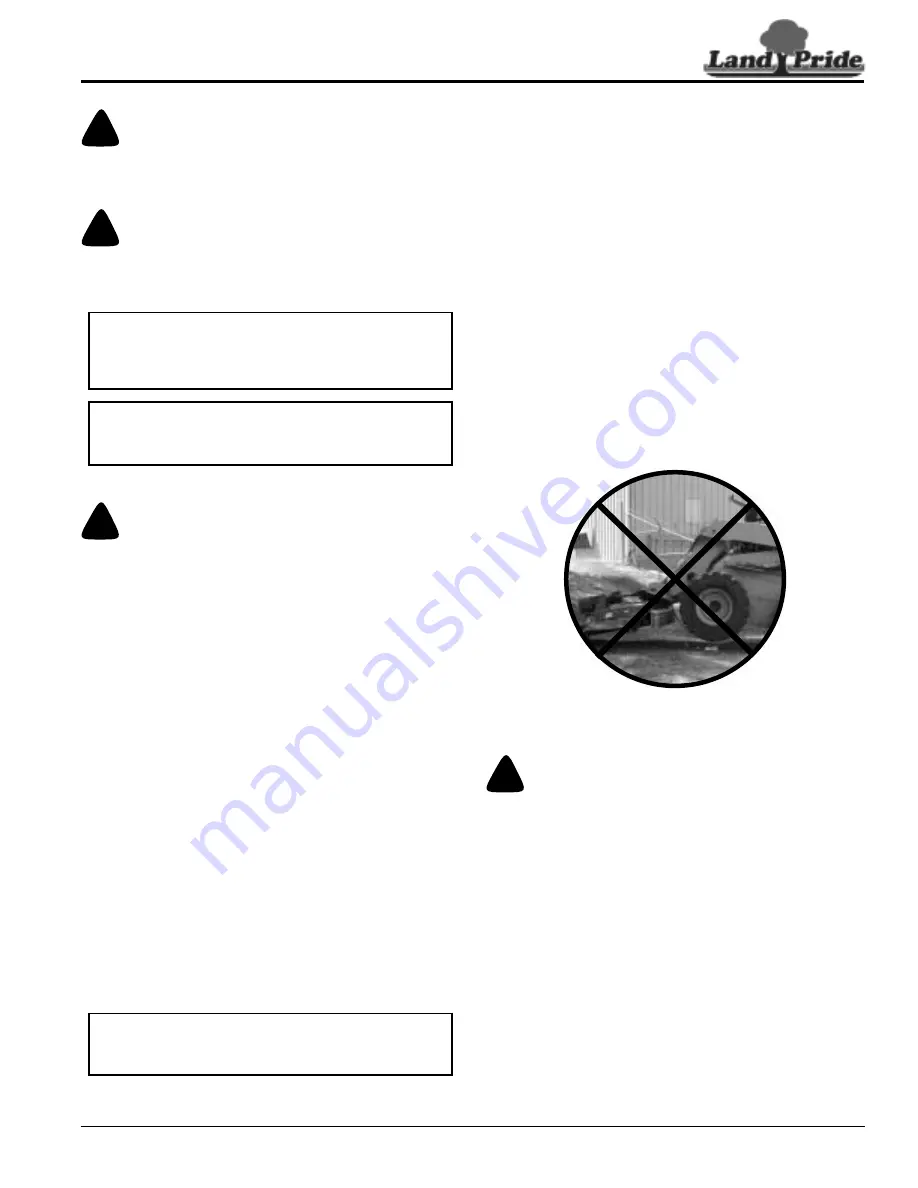 Land Pride SC2660 Operator'S Manual Download Page 21