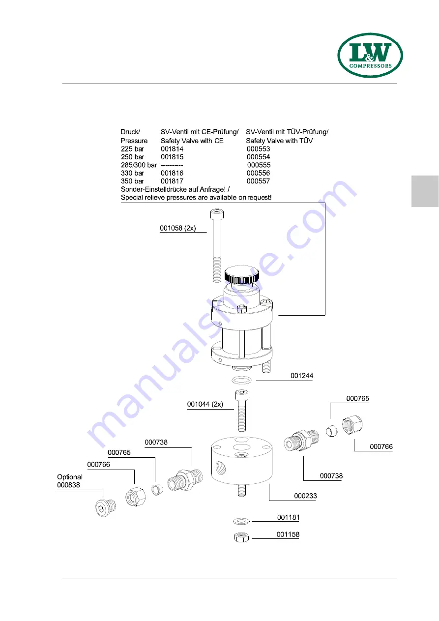 L&W Compressors LW 300 EC III Operating Instructions Manual Download Page 137