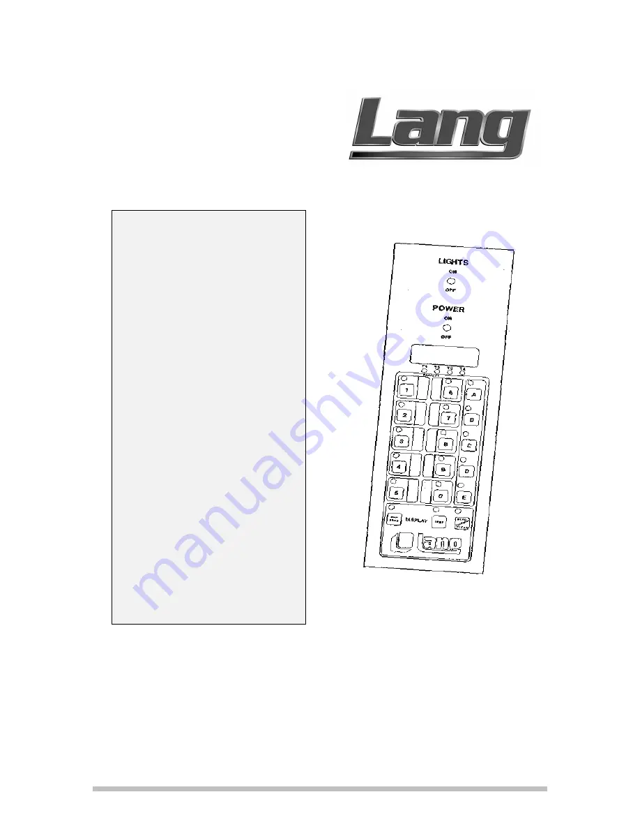 Lang Purple Product Manual Download Page 1