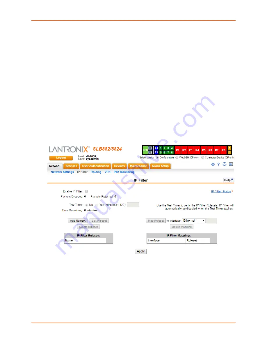 Lantronix 100-120 VAC SLB User Manual Download Page 65