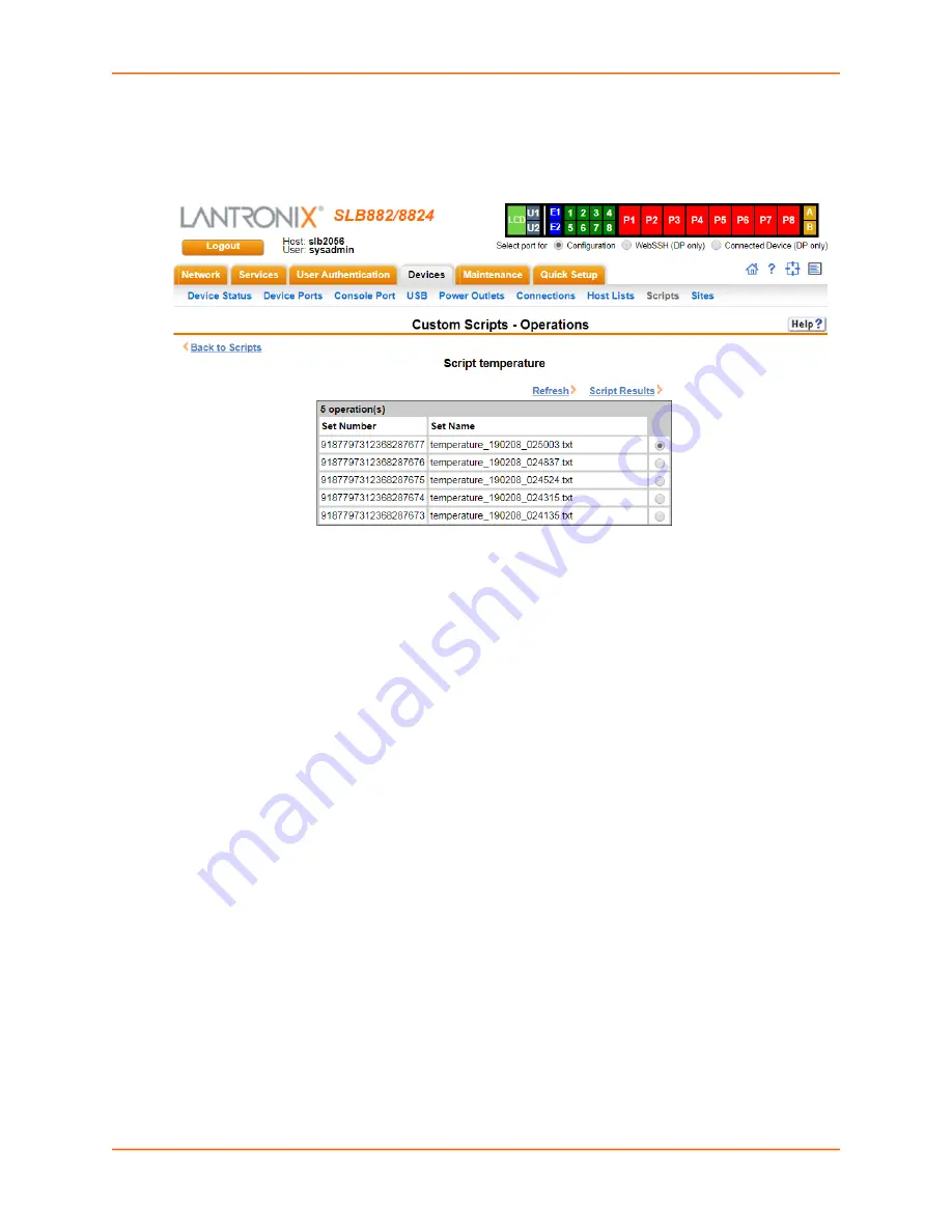 Lantronix 100-120 VAC SLB User Manual Download Page 140