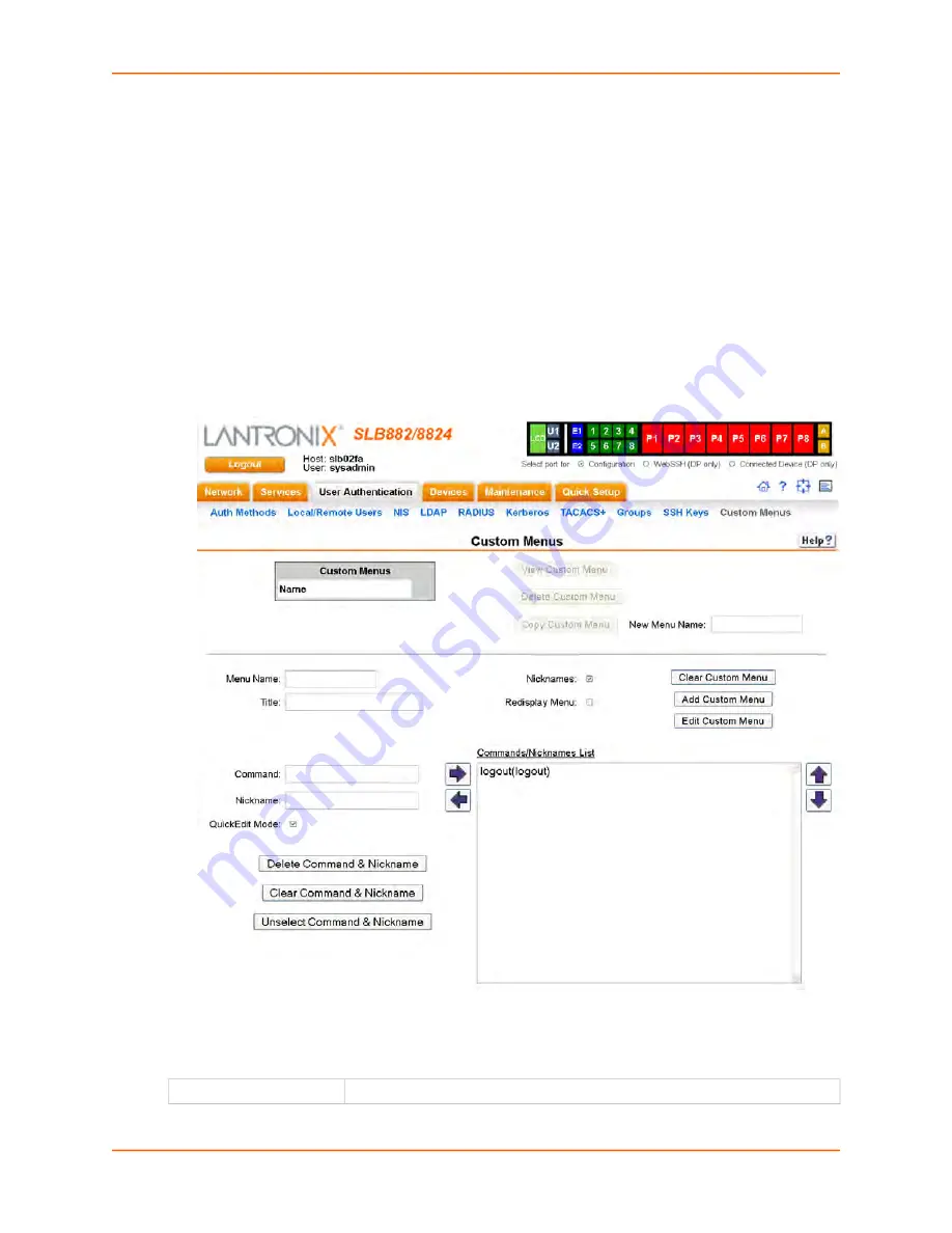 Lantronix 100-120 VAC SLB User Manual Download Page 223