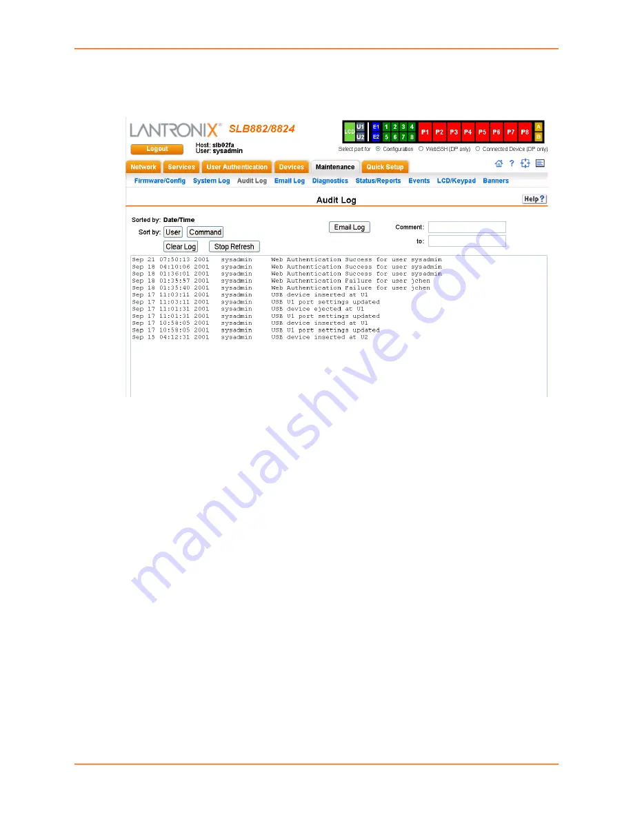 Lantronix 100-120 VAC SLB User Manual Download Page 235