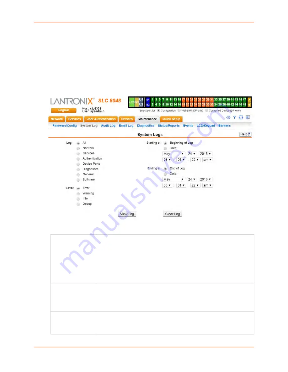 Lantronix SLC 8000 Series User Manual Download Page 302