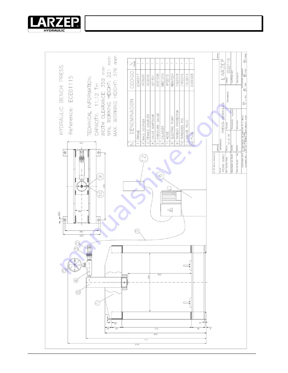 Larzep ECE01115 Instruction Manual Download Page 7