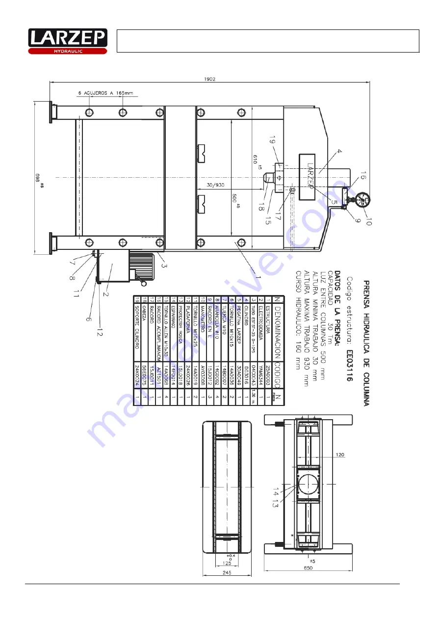 Larzep EE03116-CE Instruction Manual Download Page 7