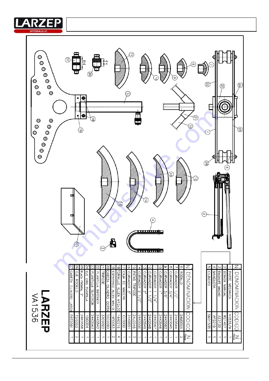 Larzep VC1536 Instruction Manual Download Page 6