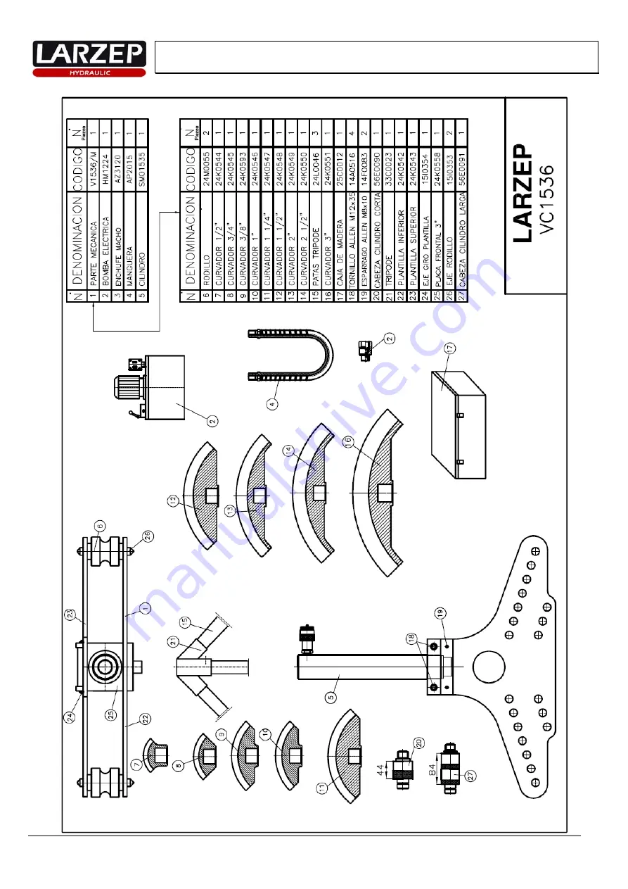 Larzep VC1536 Instruction Manual Download Page 7