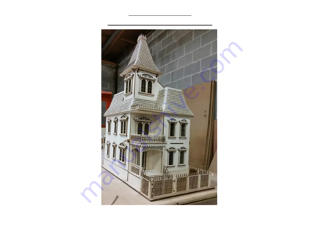 Laser Dollhouse Designs Stansfield Victorian Dollhouse Скачать руководство пользователя страница 1