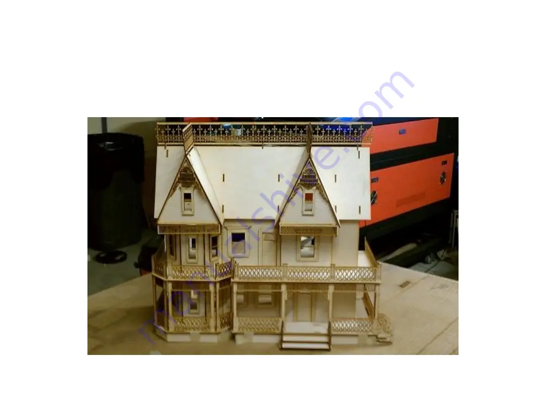 Laser Dollhouse Designs Victorian Farmhouse Assembly Instructions Manual Download Page 1