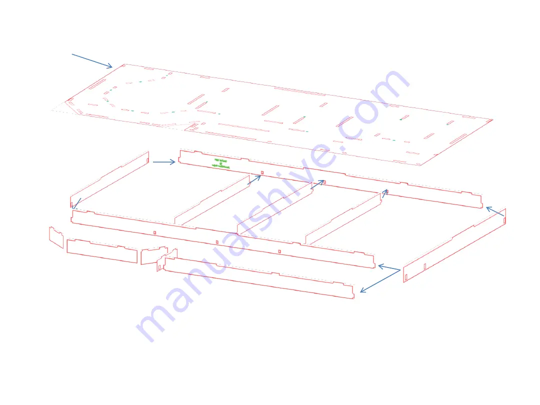 Laser Dollhouse Designs Victorian Farmhouse Assembly Instructions Manual Download Page 2