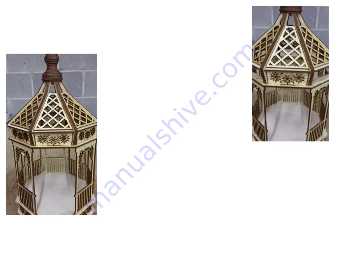 Laser Dollhouse Designs Victorian Gazebo II Скачать руководство пользователя страница 10