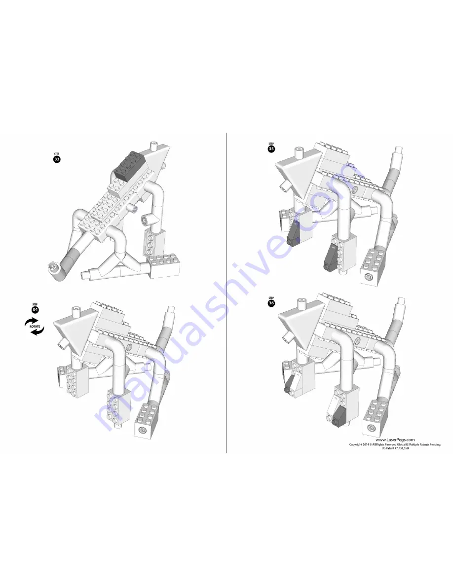 Laser Pegs Lion Скачать руководство пользователя страница 6