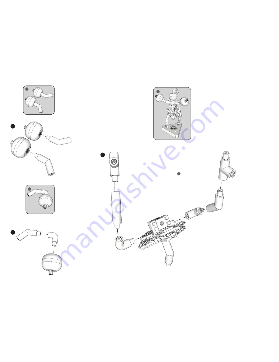 Laser Pegs NFL003 Team Spirit Assembly Instruction Download Page 3