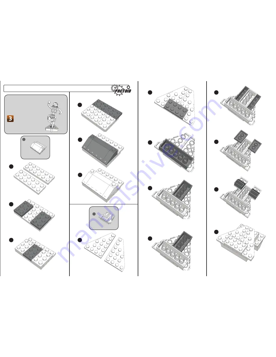 Laser Pegs NFL003 The Scramble Assembly Instruction Manual Download Page 2