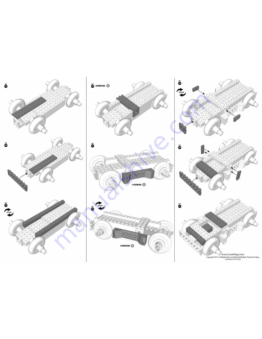 Laser Pegs PB1430B Power Block Скачать руководство пользователя страница 4