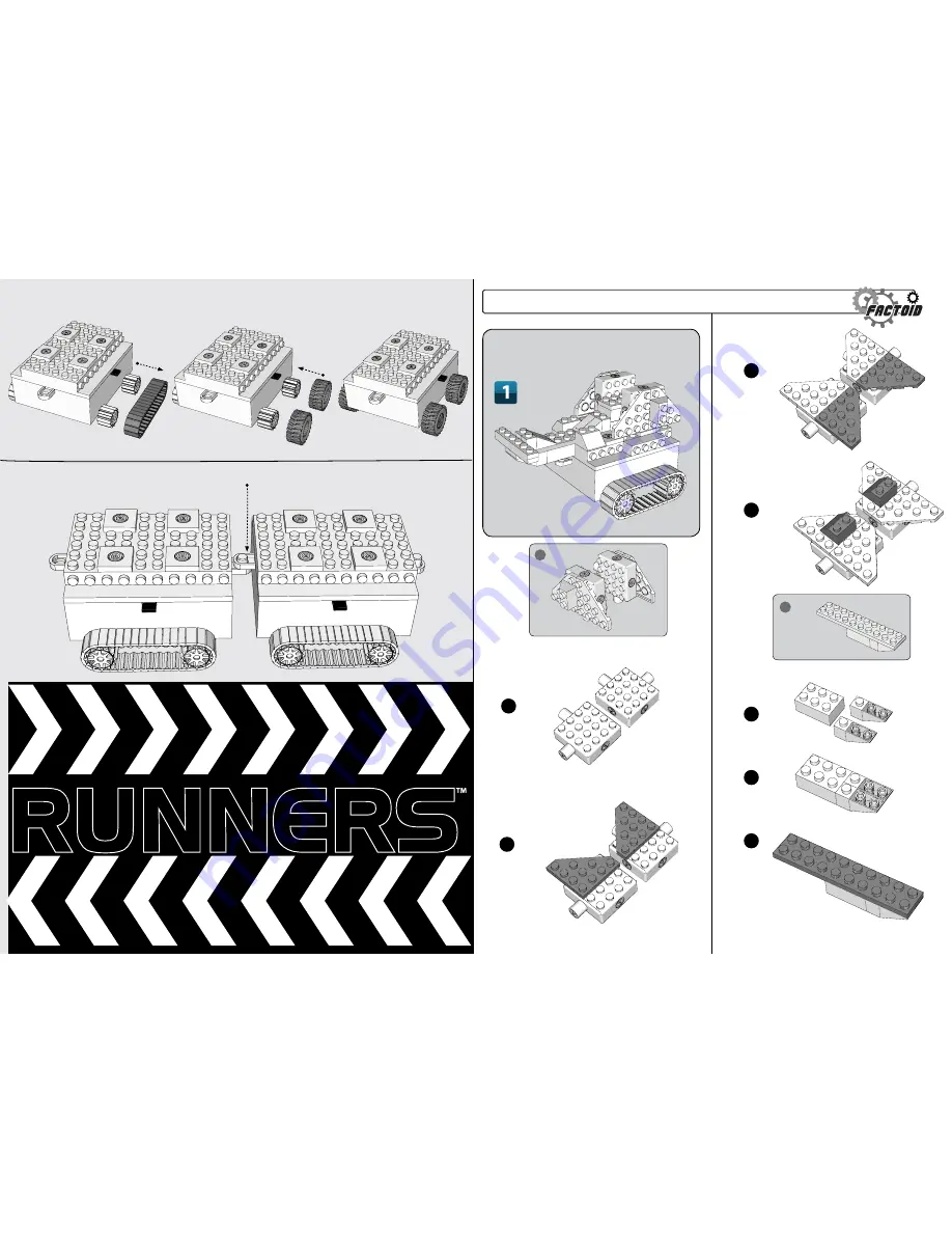 Laser Pegs RUNNERS 1320 B Manual Download Page 2