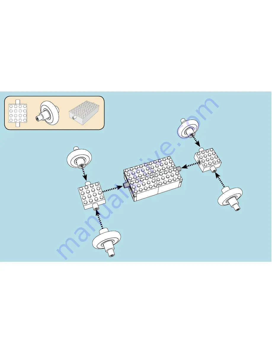 Laser Pegs SAFARI TRUCK CI400 Скачать руководство пользователя страница 9