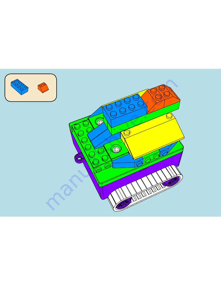 Laser Pegs SHUTTLE CRAWLER RN 2180B Скачать руководство пользователя страница 12