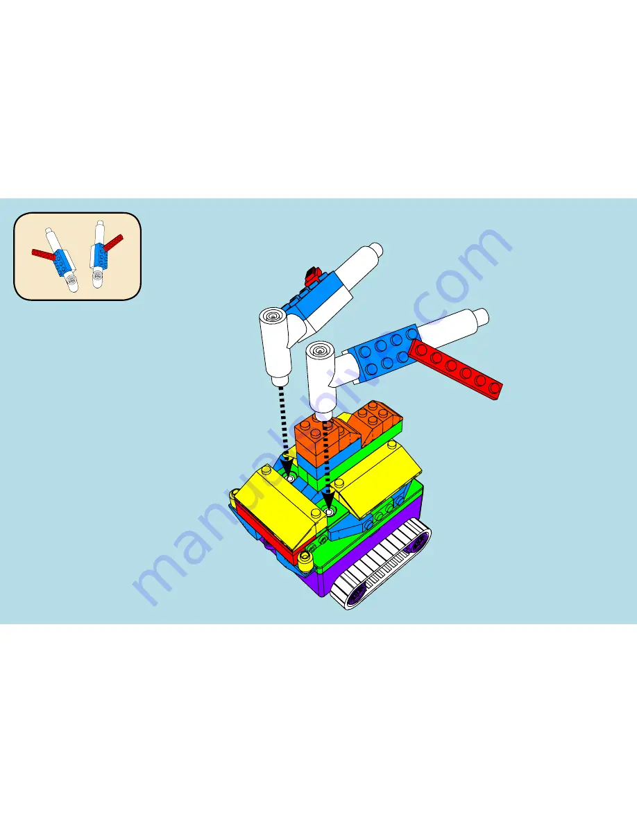 Laser Pegs SHUTTLE CRAWLER RN 2180B Manual Download Page 17