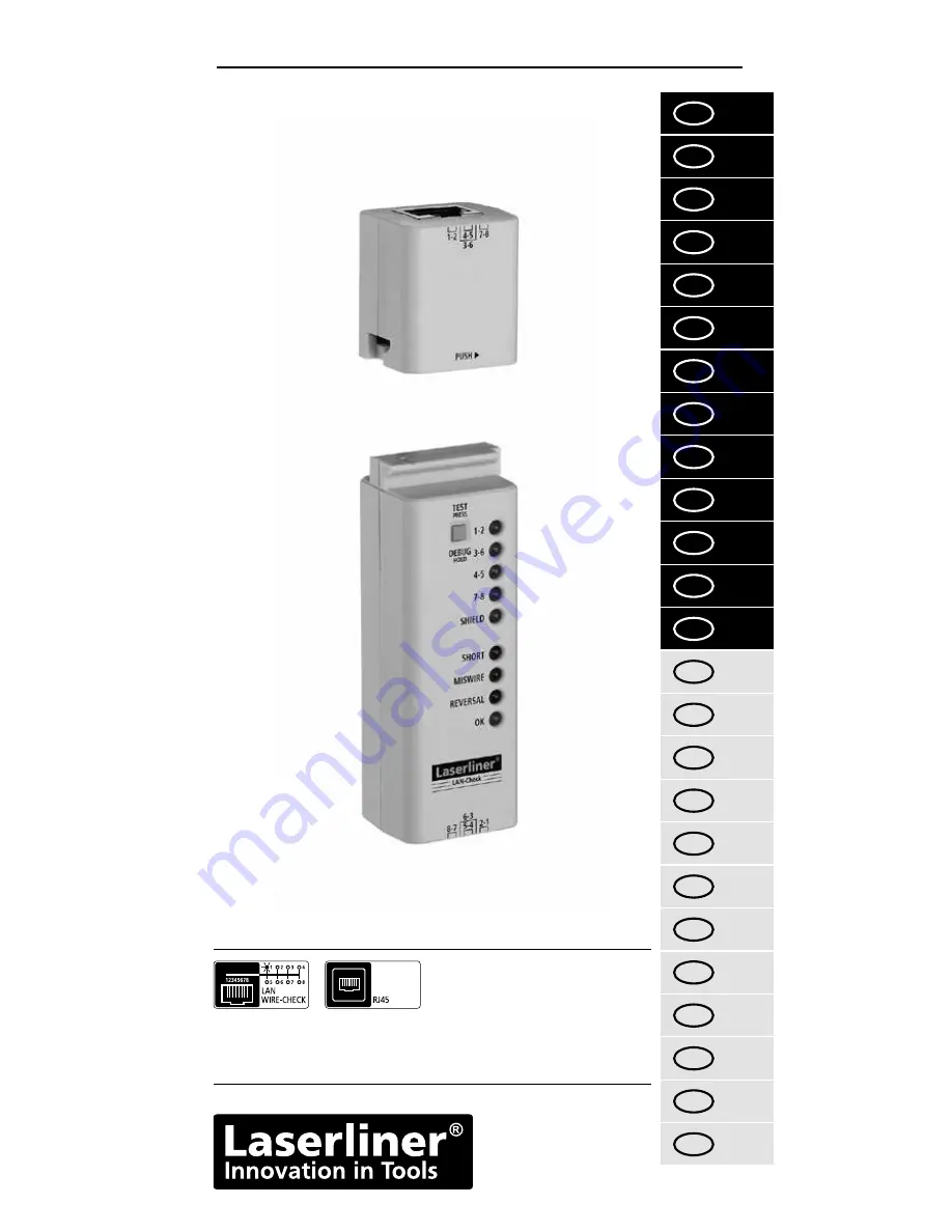 LaserLiner LAN-Check Скачать руководство пользователя страница 1