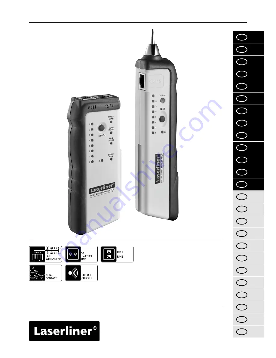 LaserLiner MultiCable-Checker Скачать руководство пользователя страница 1