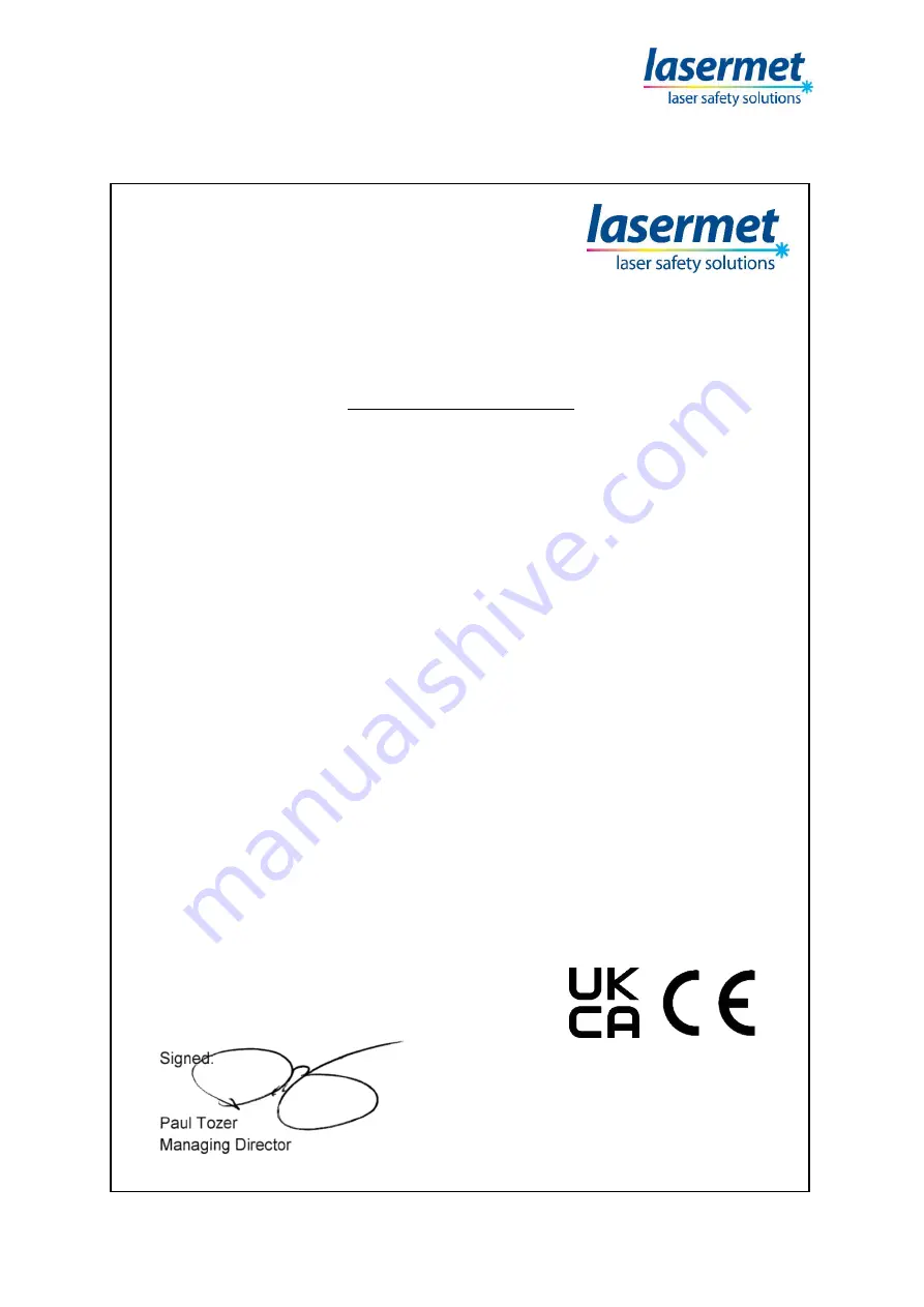 Lasermet ICS-6 Instruction Manual Download Page 4