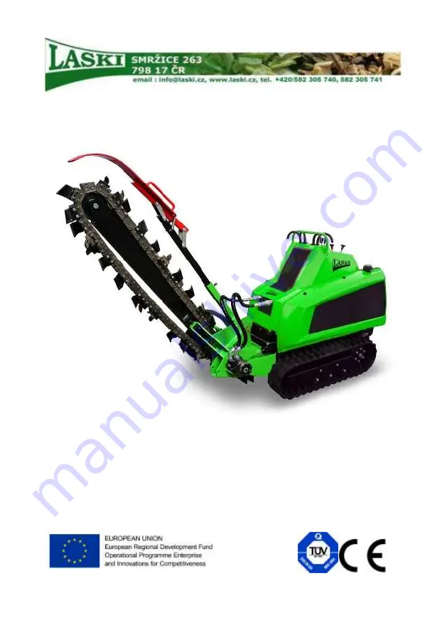 Laski TRENCHER TR 120H Operating Instructions Manual Download Page 1