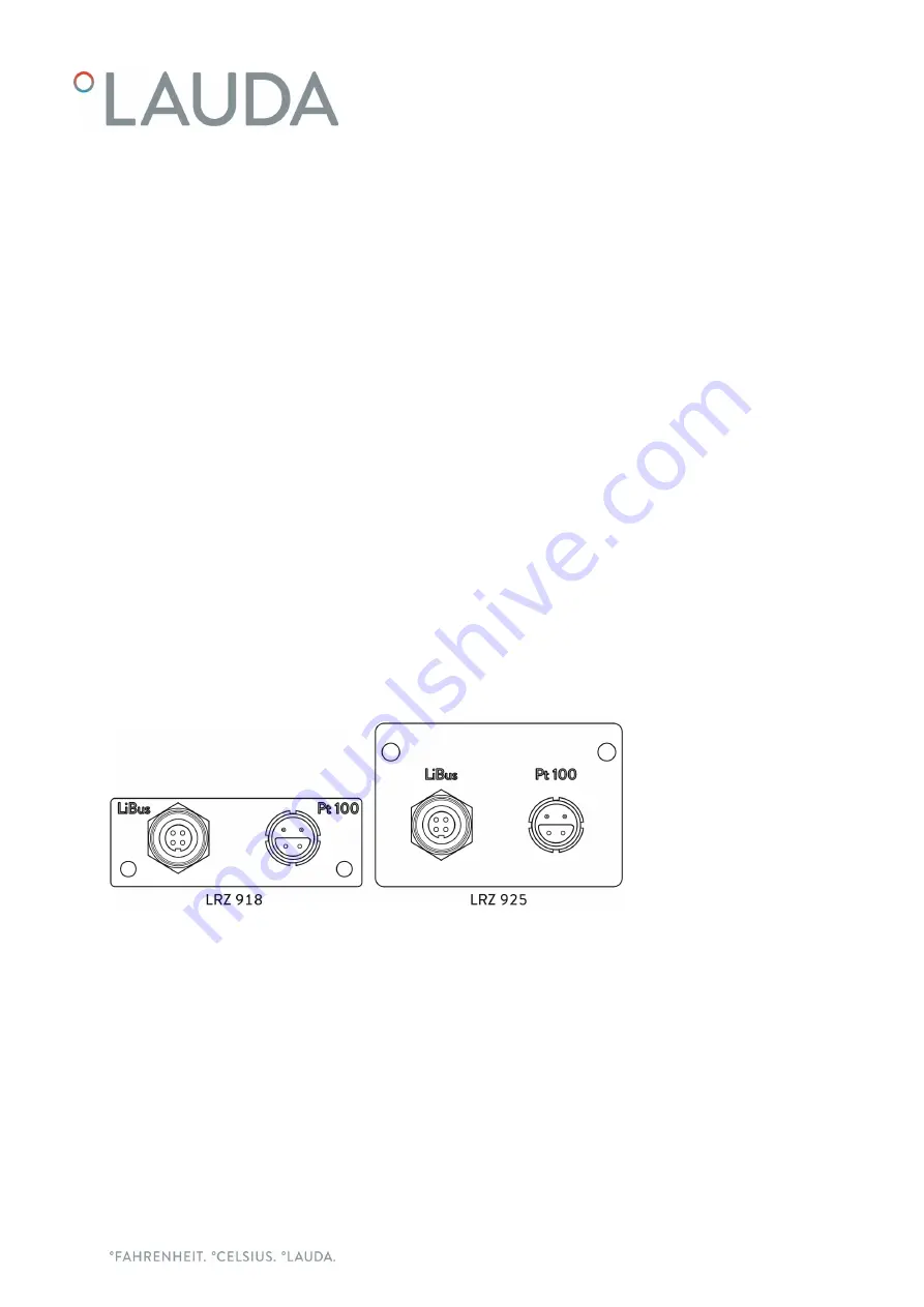 Lauda LRZ 918 Operation Manual Download Page 1