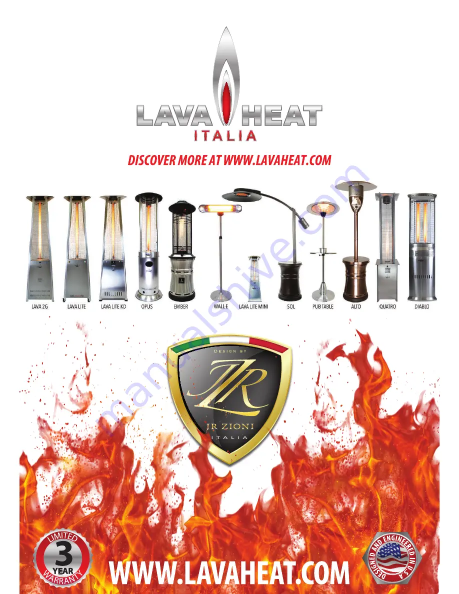 Lava Heat Lorenzo Owner'S Manual Download Page 25