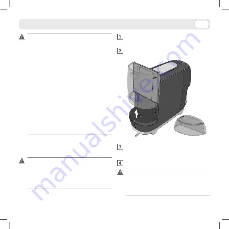 LAVAZZA A MODO MIO SMEG Operating Instructions Manual Download Page 43