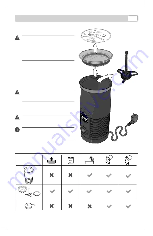 LAVAZZA A MODO MIO Operating Instructions,Warranty And Technical Assistance Download Page 65