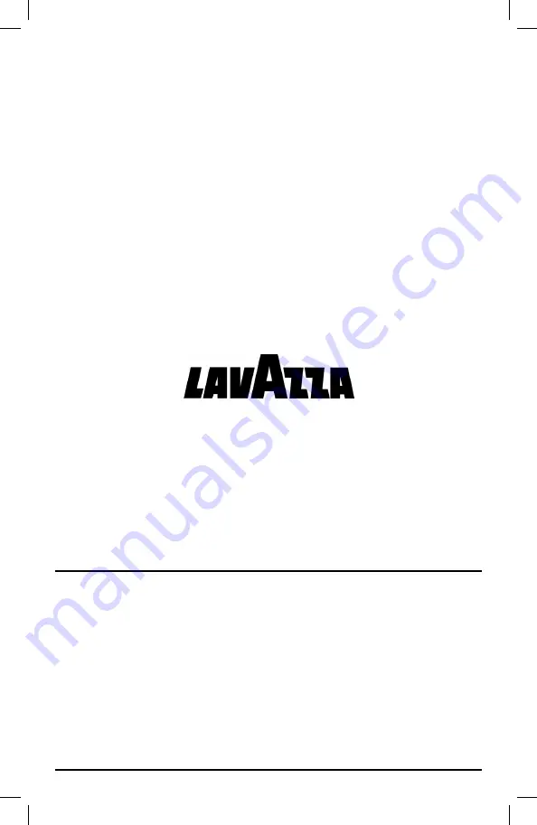 LAVAZZA A MODO MIO Operating Instructions,Warranty And Technical Assistance Download Page 88