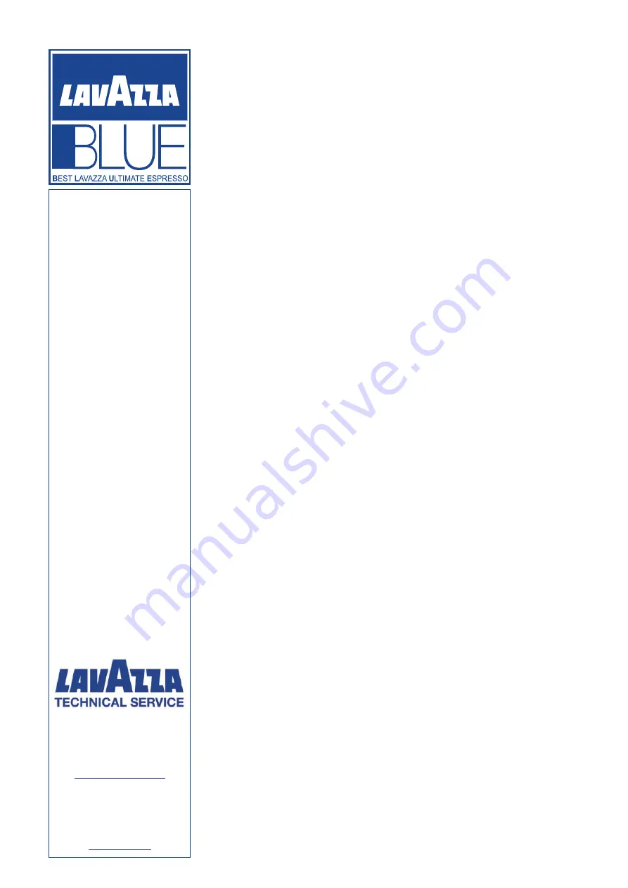 LAVAZZA BLUE LB 300 CLASSY MINI Maintenance Manual Download Page 2