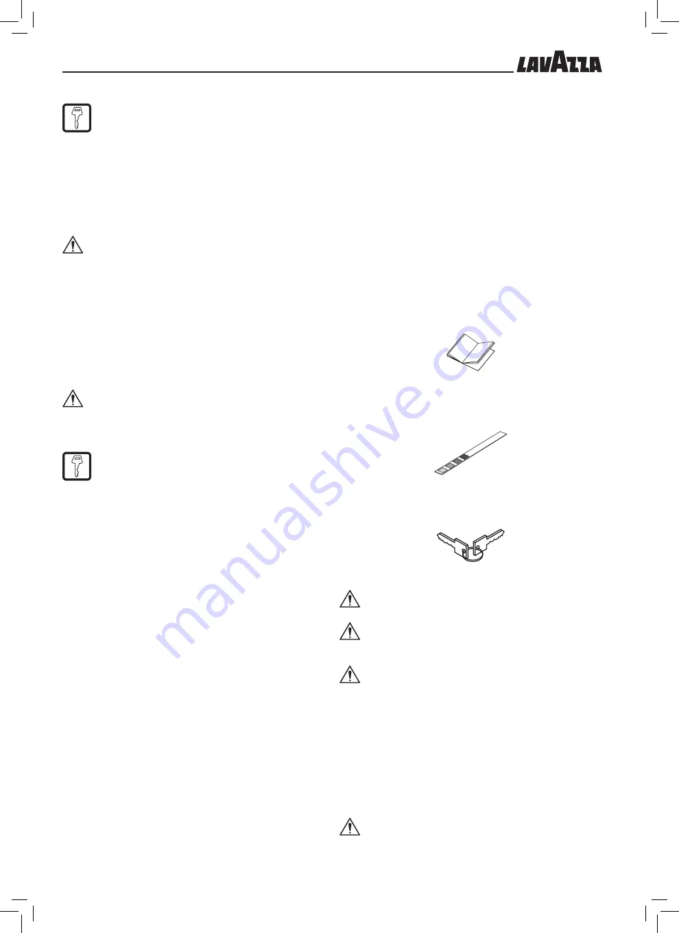 LAVAZZA Blue LB2200 Instructions For Installation And Use Manual Download Page 66