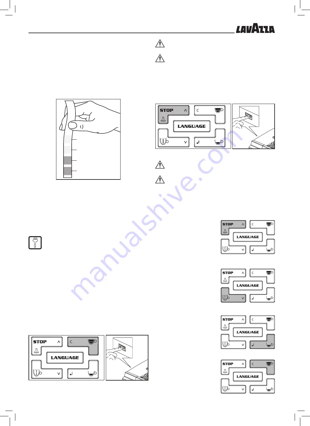 LAVAZZA Blue LB2200 Instructions For Installation And Use Manual Download Page 68