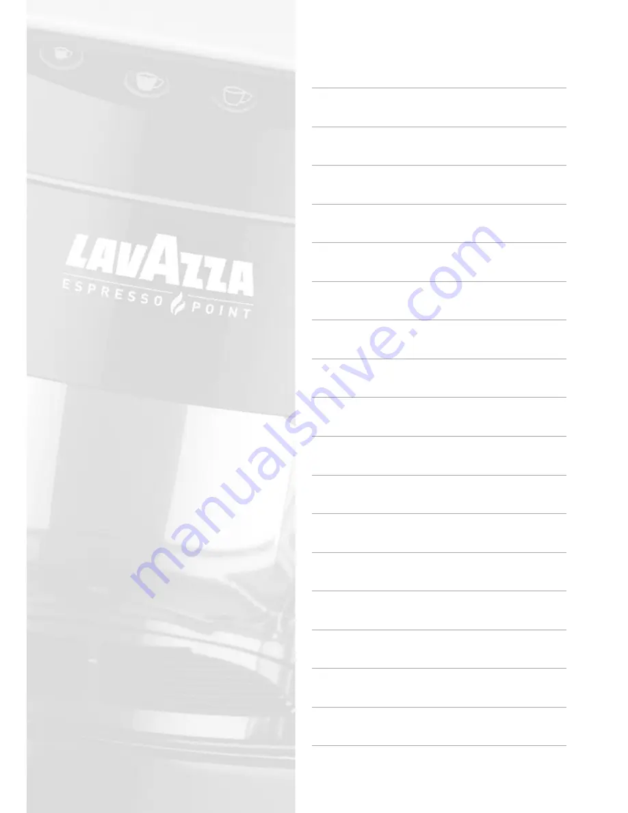 LAVAZZA Espresso Point EP2302 User Manual Download Page 12