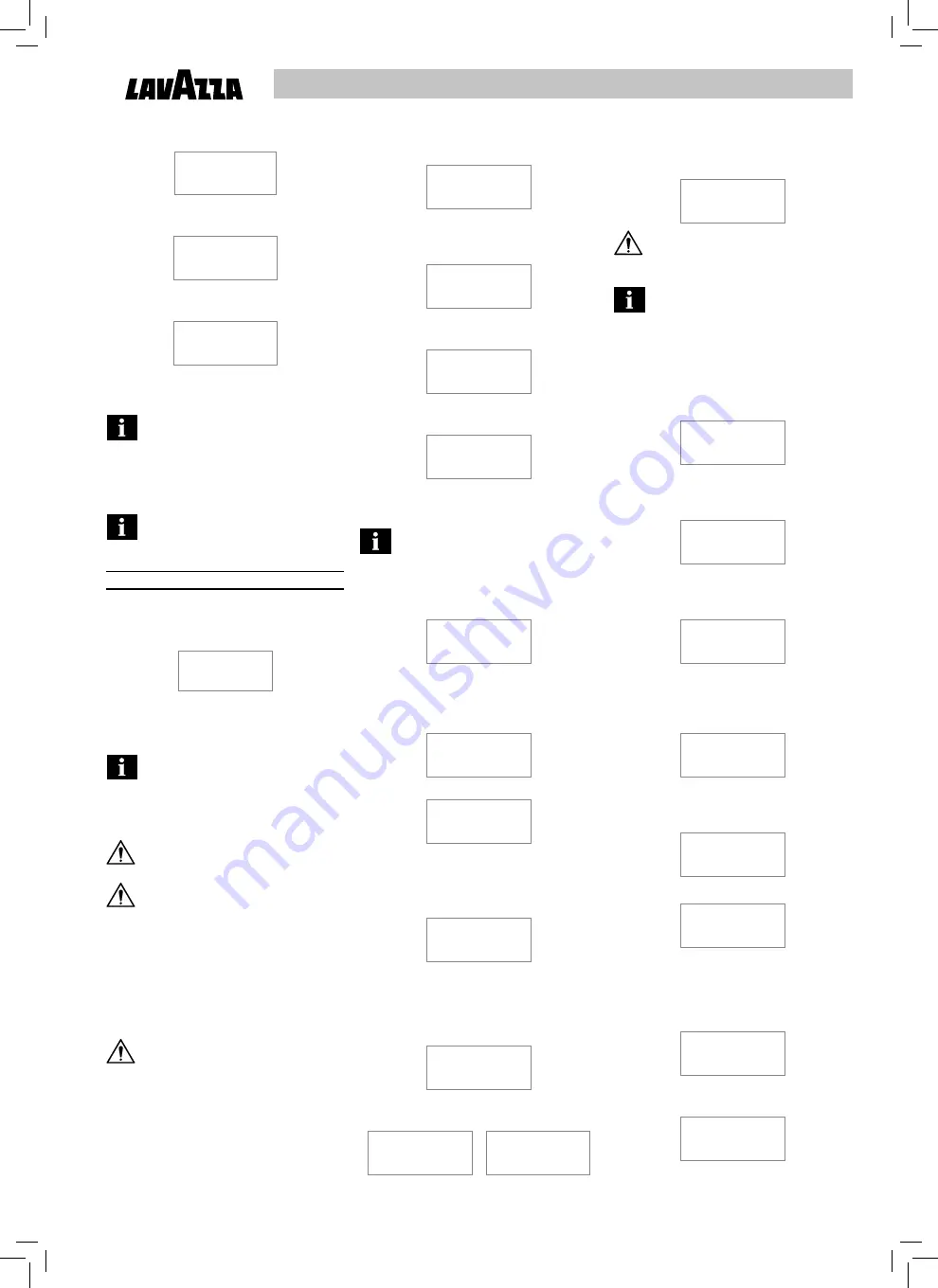 LAVAZZA LB2300 SINGLE CUP Operating Instructions Manual Download Page 85