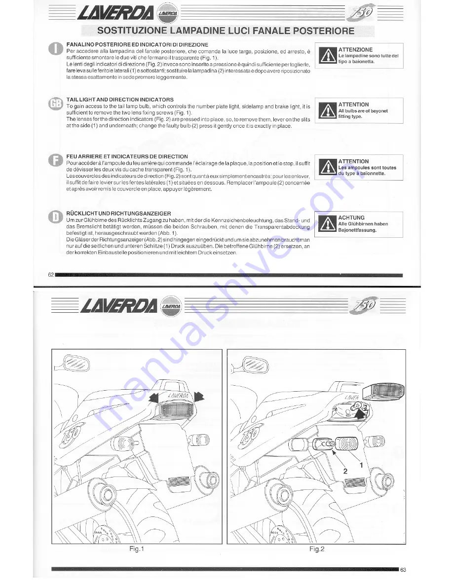 Laverda 750 Specifications - Operation - Maintenance Download Page 33