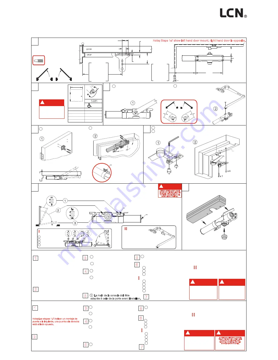 LCN 1461 CUSH Installation Instructions Download Page 1