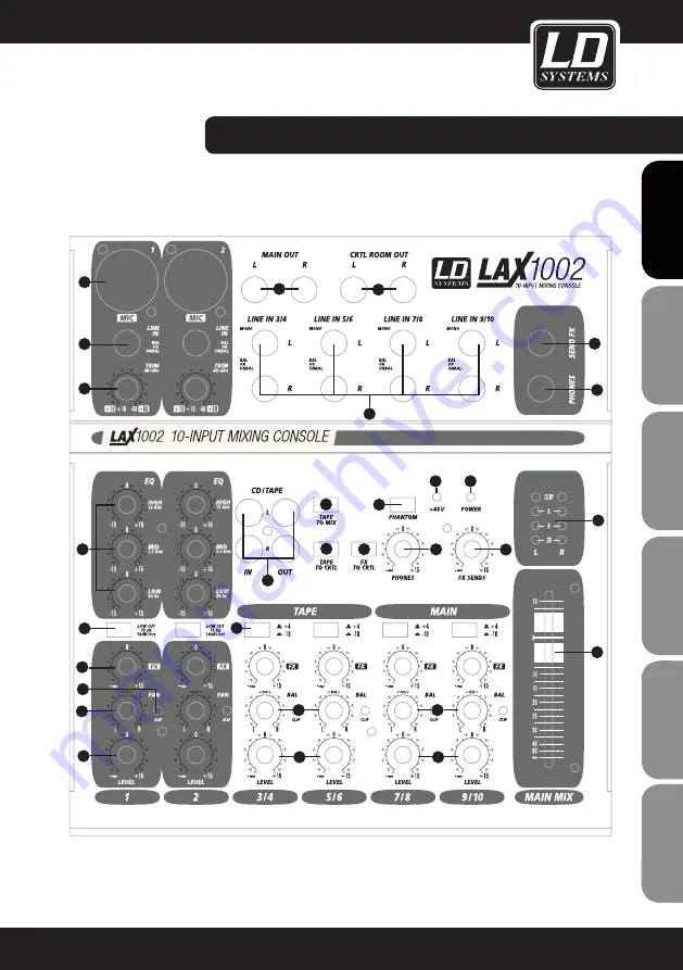 LD LAX 1002 User Manual Download Page 9