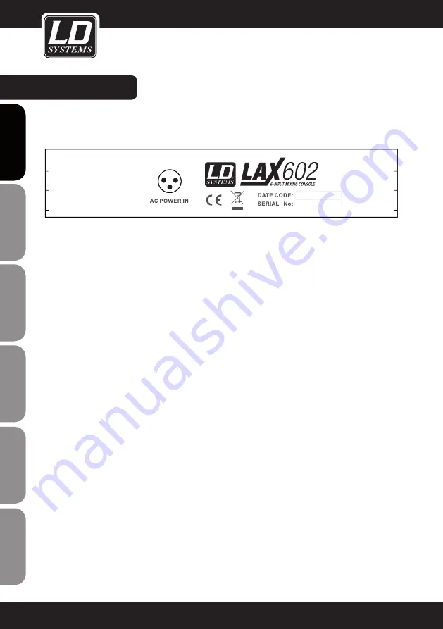 LD LAX 1002 User Manual Download Page 16