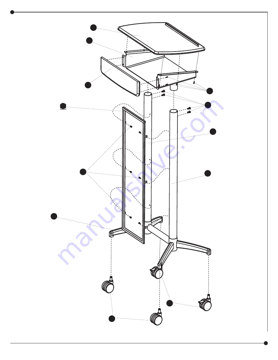 LDI Spaces SAFCO Impromptu 8912 Assembly Instructions Manual Download Page 3