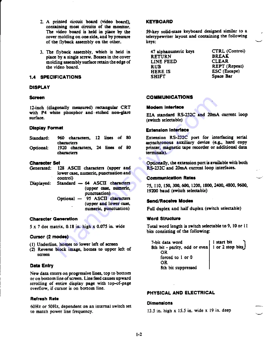 Lear Seigler ADM-34 Maintenance Manual Download Page 5