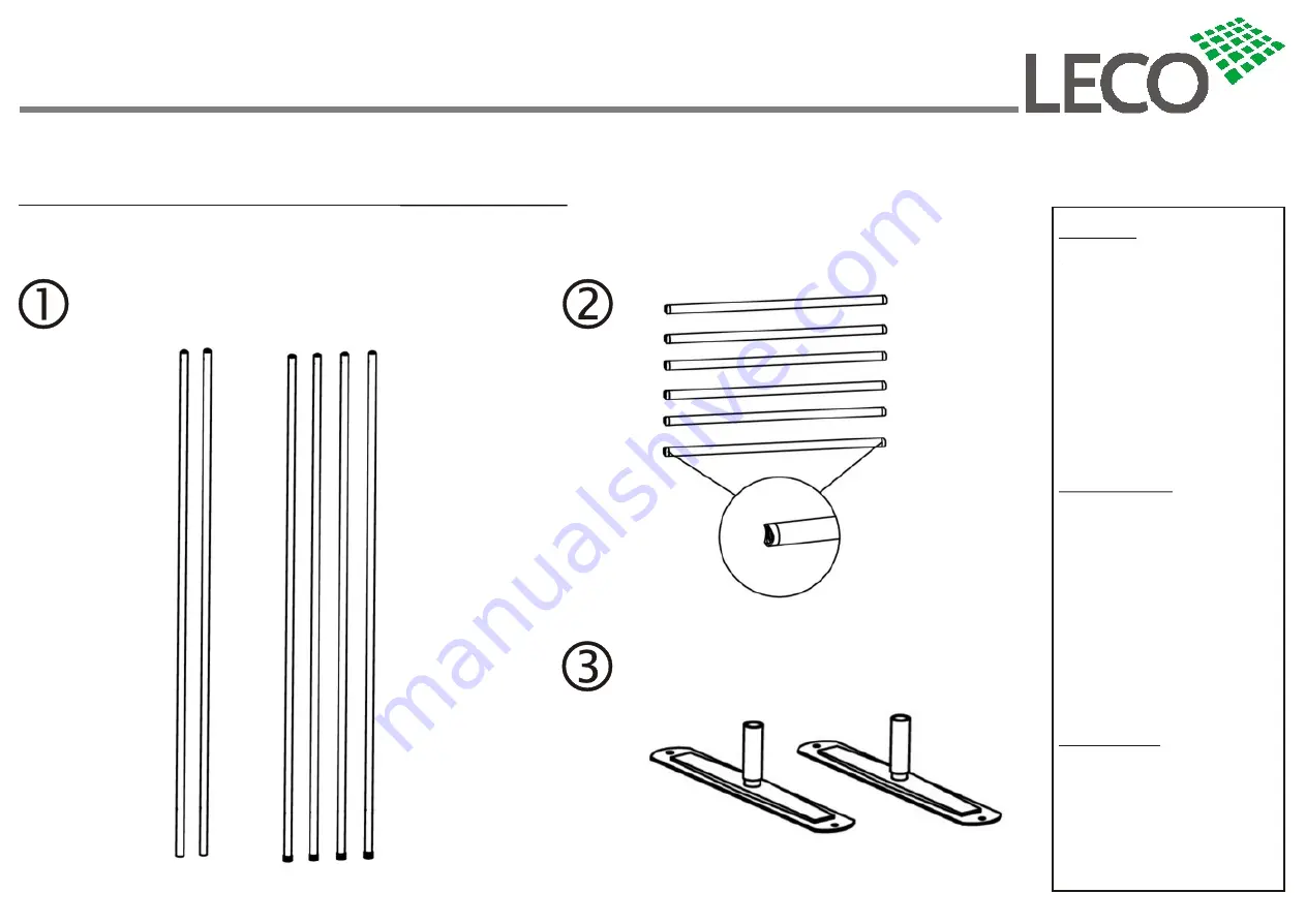 leco 47 05101 103 Instruction Manual Download Page 3