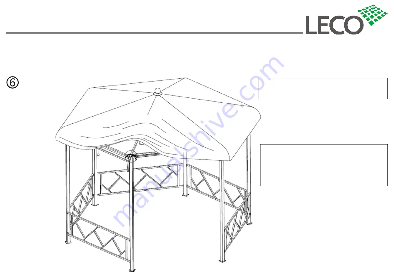 leco 6-Eck Pavillon Скачать руководство пользователя страница 10